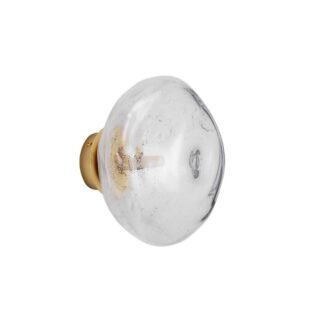 Kinkiet Aeralis 26 w kolorze złotym z dekoracyjnym szkłem bąbelkowym