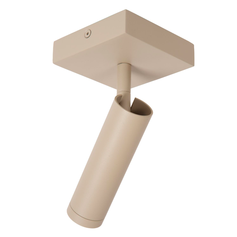 Beżowy sufitowy reflektor Grado w nowoczesnym stylu z regulowaną tubą