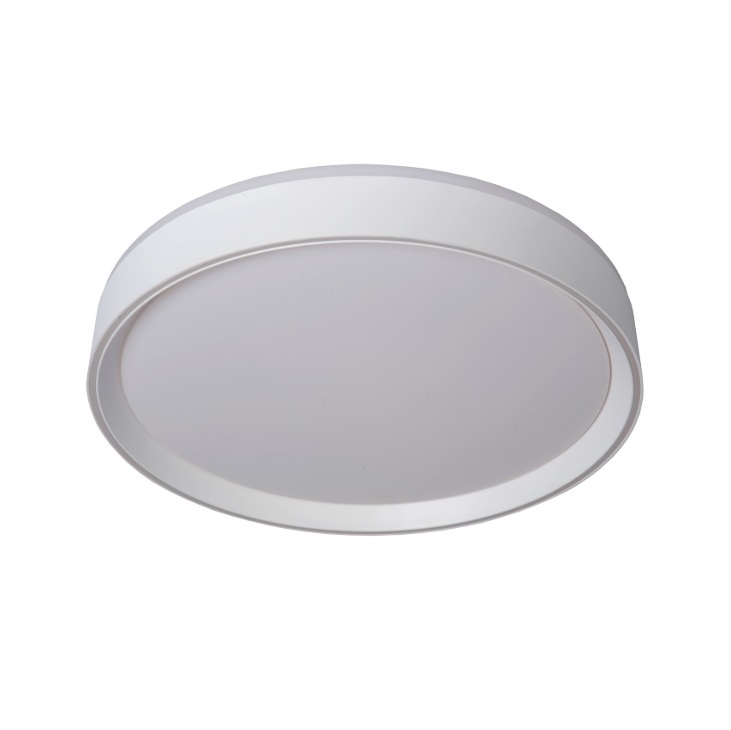 Biała lampa sufitowa Nuria 30 o mocy 18W i ciepłej barwie światła 2700K