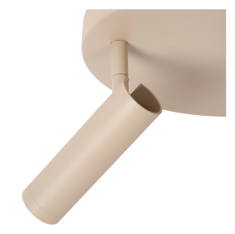 Lampa sufitowa Grado 3 w kolorze beżowym z trzema tubami reflektorowymi