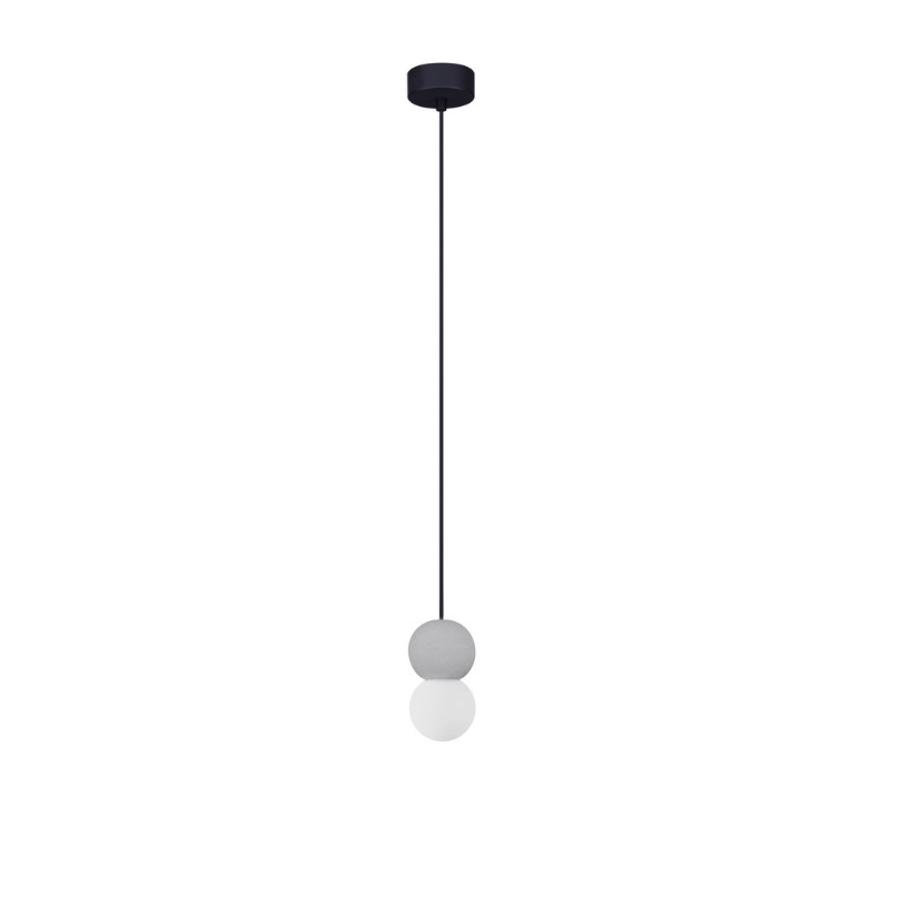 Lampa wisząca StoneBall w szarym, betonowym wykończeniu