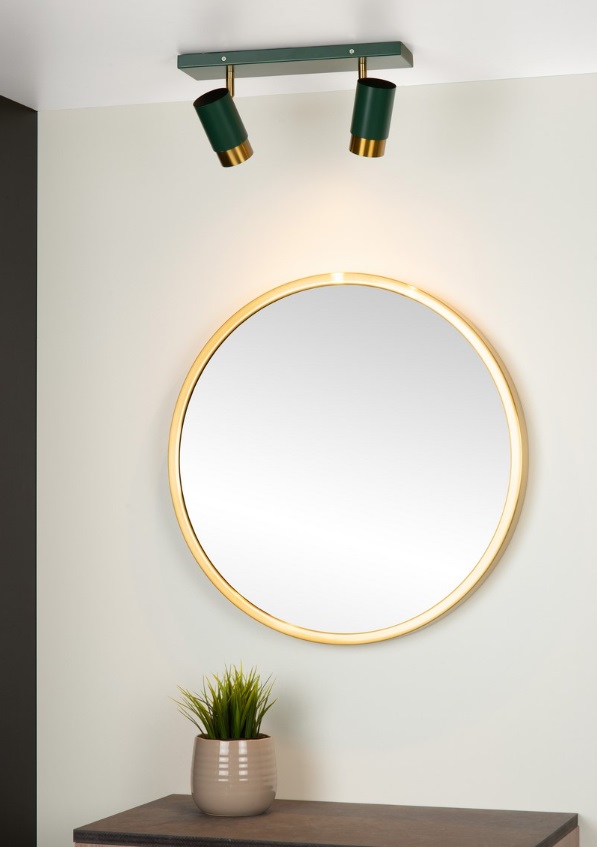 Podwójny zielony reflektor sufitowy Floris 2