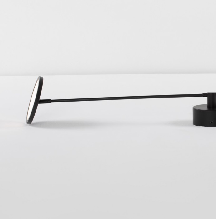 Kinkiet LED Vialto w designerskim stylu, kolor czarny