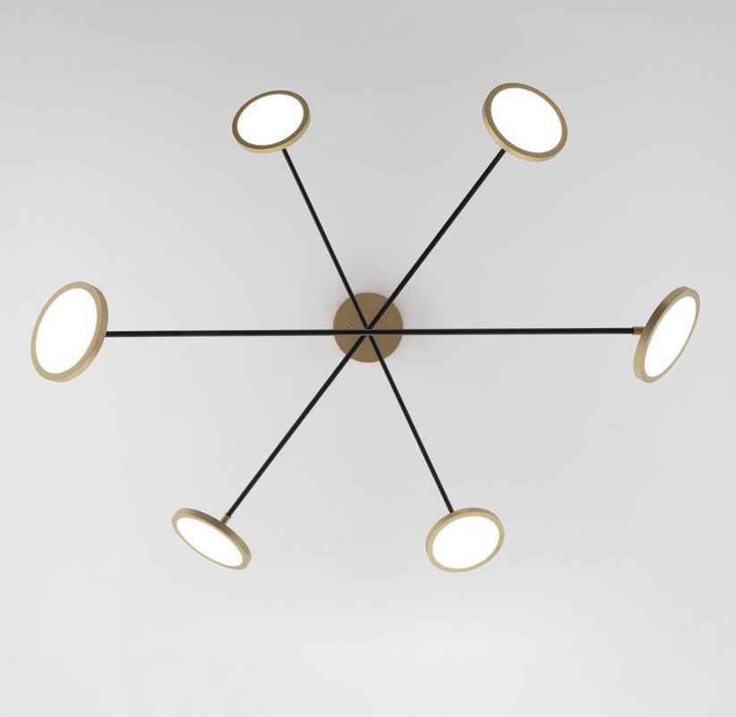 Nowoczesny żyrandol LED Vialto 51W do salonu w eleganckim stylu