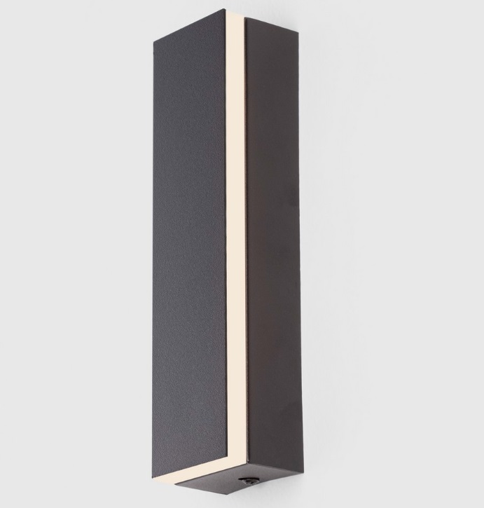 Nowoczesny kinkiet LED Yomi w kolorze czarnym