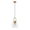 Wisząca lampa Quina 20 w klasycznym stylu z przezroczystym kloszem