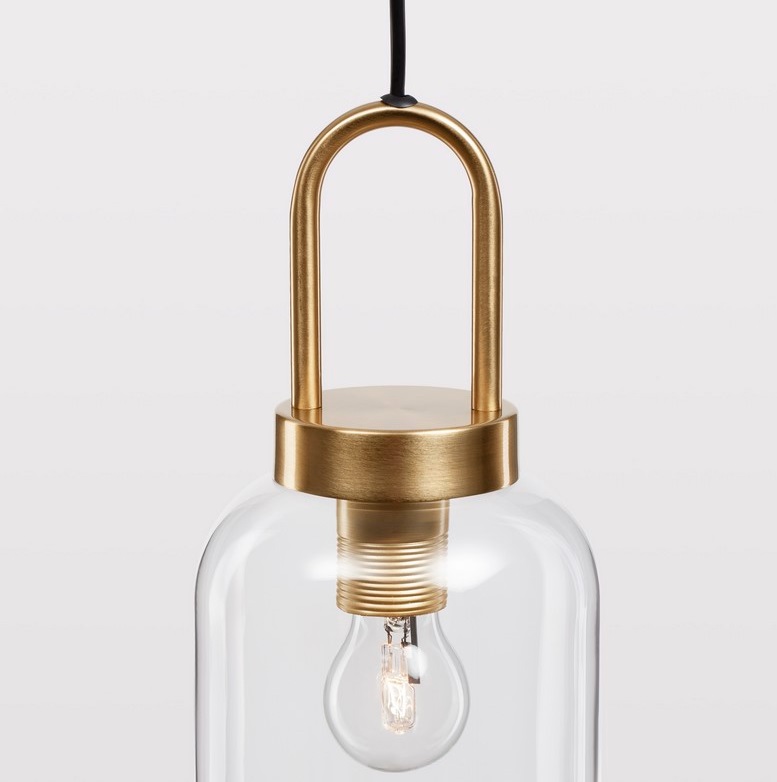 Lampa sufitowa Quina 15 w klasycznym stylu z przezroczystym, smukłym kloszem