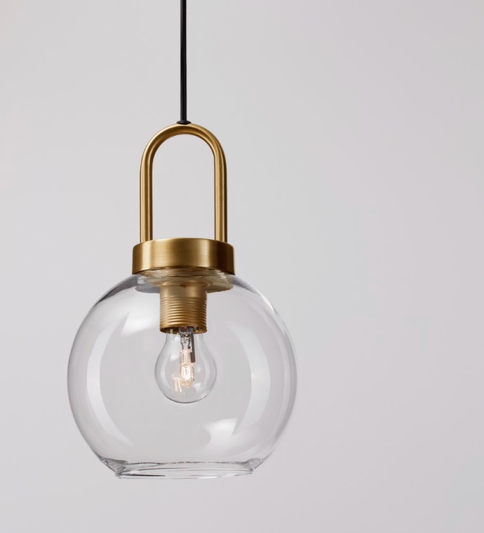 Wisząca lampa Quina 20 w klasycznym stylu z przezroczystym kloszem