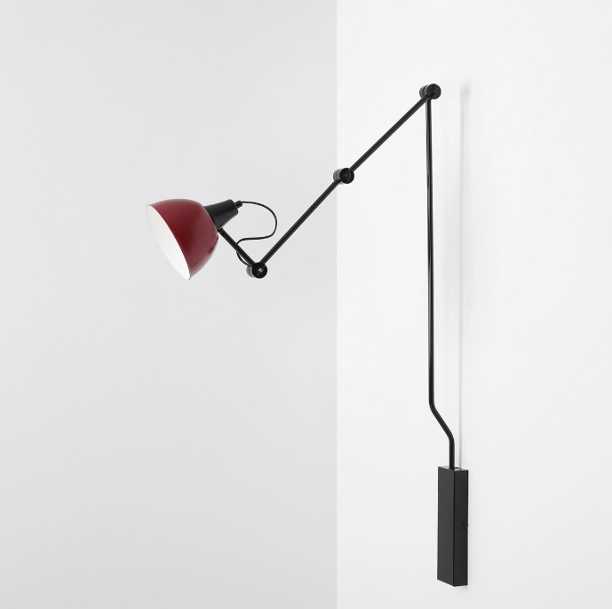 Kinkiet Aida na ramieniu – kolor bordowy (red wine)