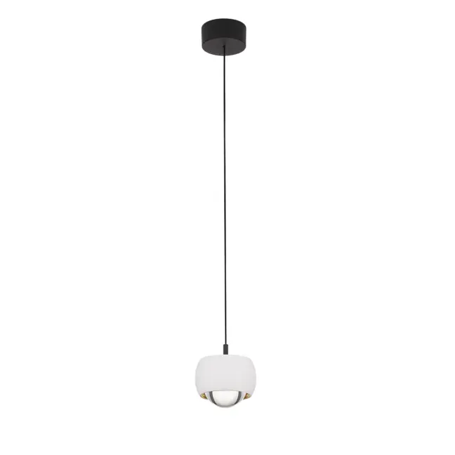 Nowoczesna lampa wisząca Softlin LED z białym kloszem z akrylu