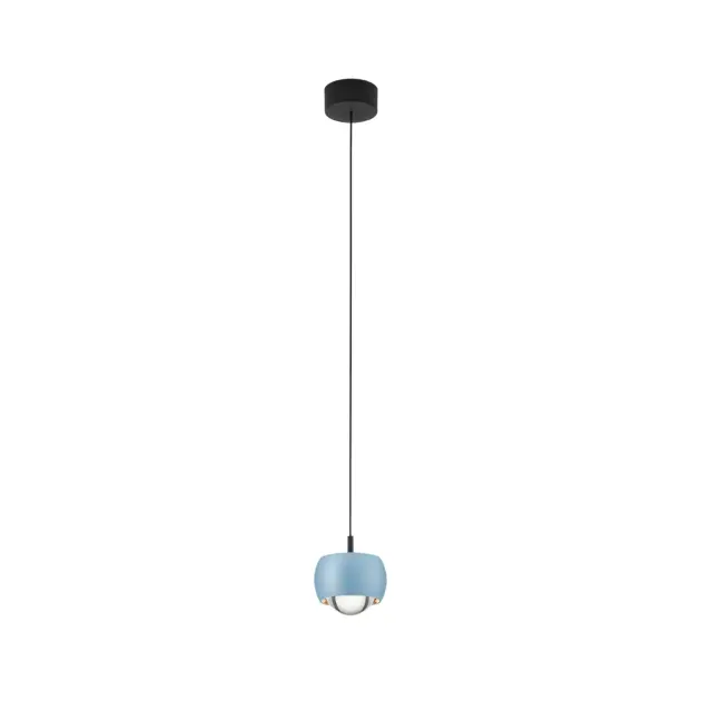 Lampa wisząca Softlin w odcieniach niebieskiego i błękitu, pastelowa