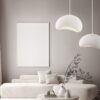 Lampa wisząca Cluora 40 w nowoczesnym stylu, biała z fakturą