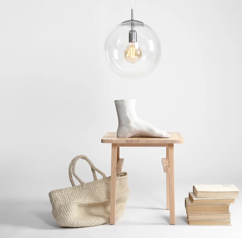 Lampa wisząca Globe w kolorze srebrnego chromu