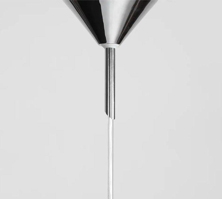 Lampa wisząca Globe w kolorze srebrnego chromu