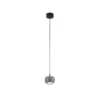 Wisząca lampa LED Softlin w odcieniu szarości do sypialni – idealna nad szafkę