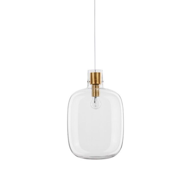 Przezroczysta lampa wisząca Mellu 30 ze szkła