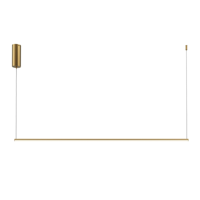 Lampa wisząca Maytoni Halo LED 16W 120 cm w złotym kolorze
