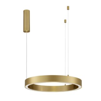 Żyrandol LED Tovia 60 w złotym wykończeniu – stylowa obręcz świetlna