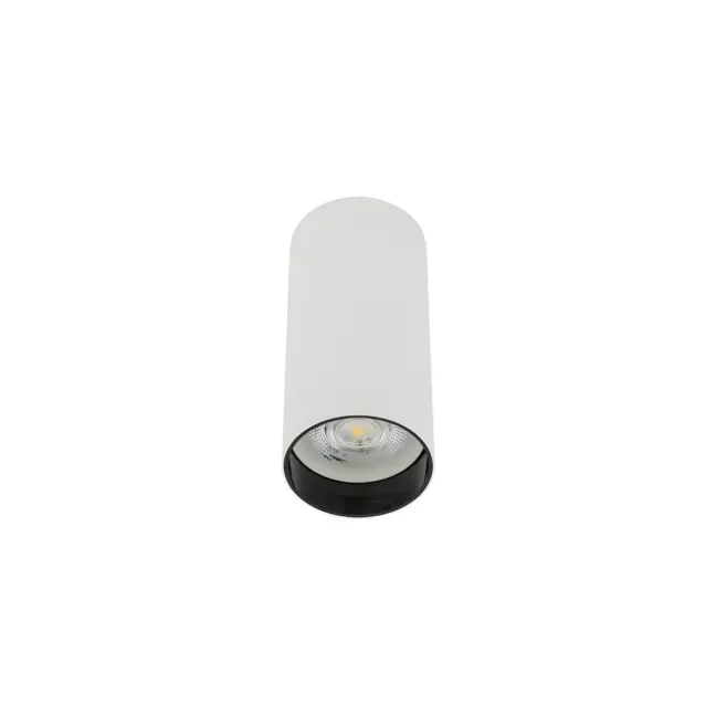 Biała sufitowa lampa typu tuba MONO