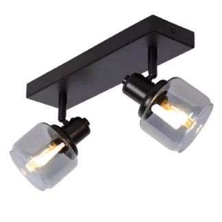 Klasyczny plafon Bjorn 2 z dwoma punktami świetlnymi – wykonany ze szkła