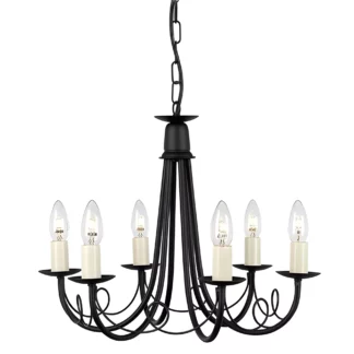 Żyrandol Rossi - MN6 BLACK