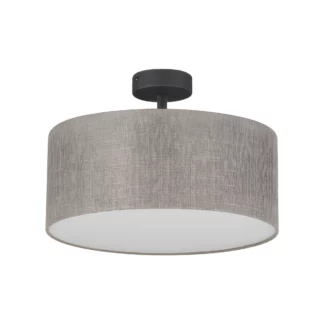 Plafon Rondo 40 w beżowym lnianym wykończeniu