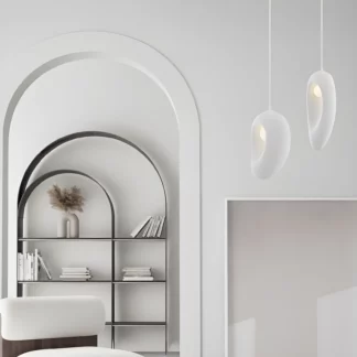 Designerska lampa wisząca Cluora 20 w kolorze białym