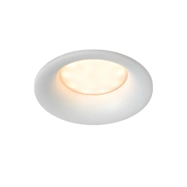 Oczko sufitowe Ziva do łazienki w białym kolorze, aluminium, IP44