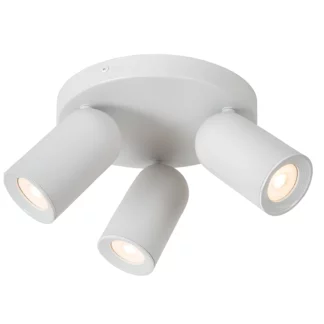 Plafon sufitowy Punch 3 w kolorze białym z trzema punktami świetlnymi