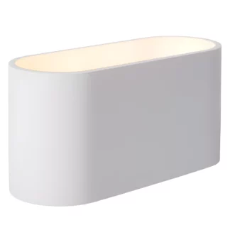 Kinkiet Xera w kolorze białym z dwukierunkowym światłem do salonu