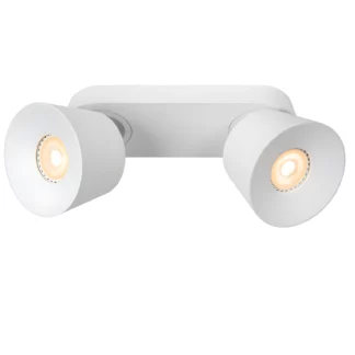 Plafon Trigono 2 w białym kolorze z regulowanymi reflektorami