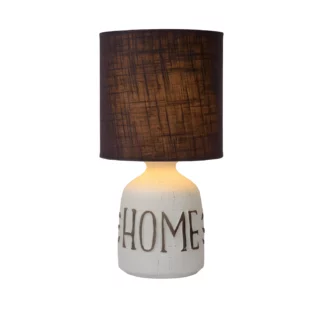 Lampka stołowa Cosby z ceramiki z czarnym abażurem