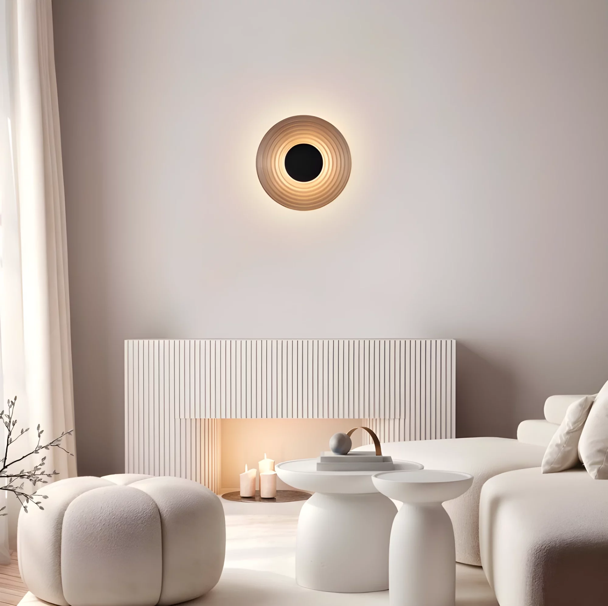 Calbelle w czerni – elegancki kinkiet z subtelnym oświetleniem