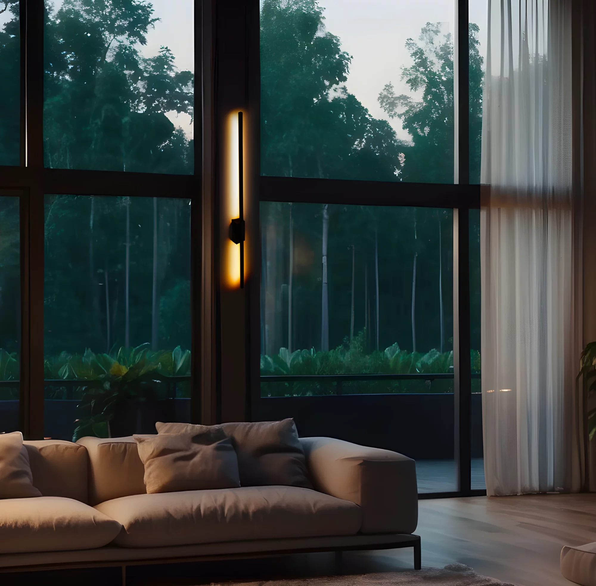 Kinkiet LED Flash w kolorze czarnym z wydłużoną listwą