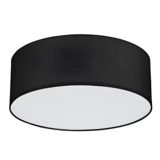 Nowoczesna lampa sufitowa Rondo 45 w kolorze czarnym – kształt okrągły