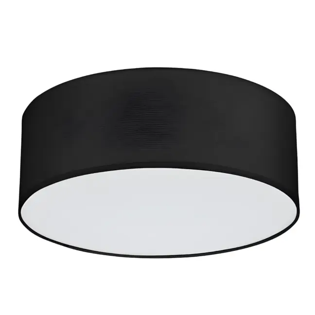 Nowoczesna lampa sufitowa Rondo 45 w kolorze czarnym – kształt okrągły