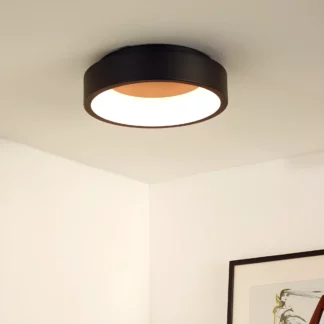 Nowoczesny plafon LED 20W w kolorze czarnym Talowe 30