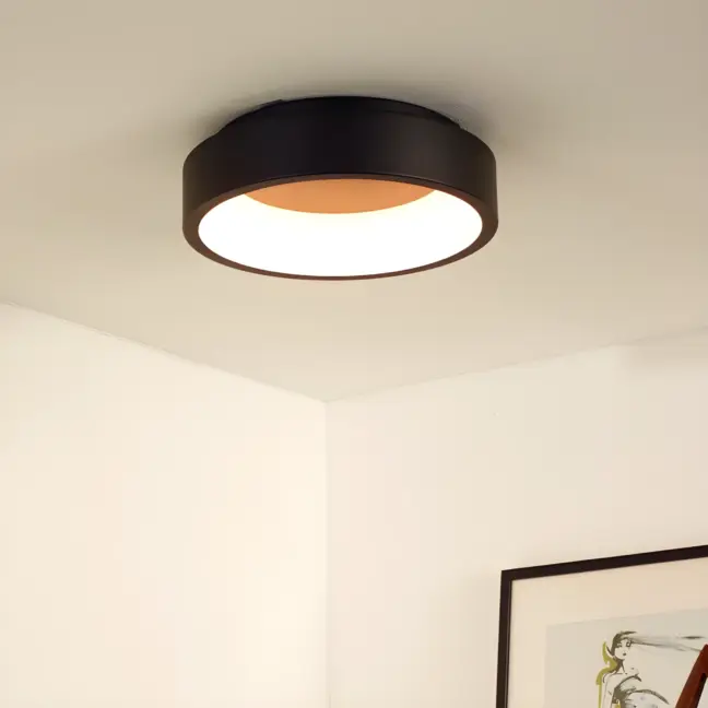 Nowoczesny plafon LED 20W w kolorze czarnym Talowe 30
