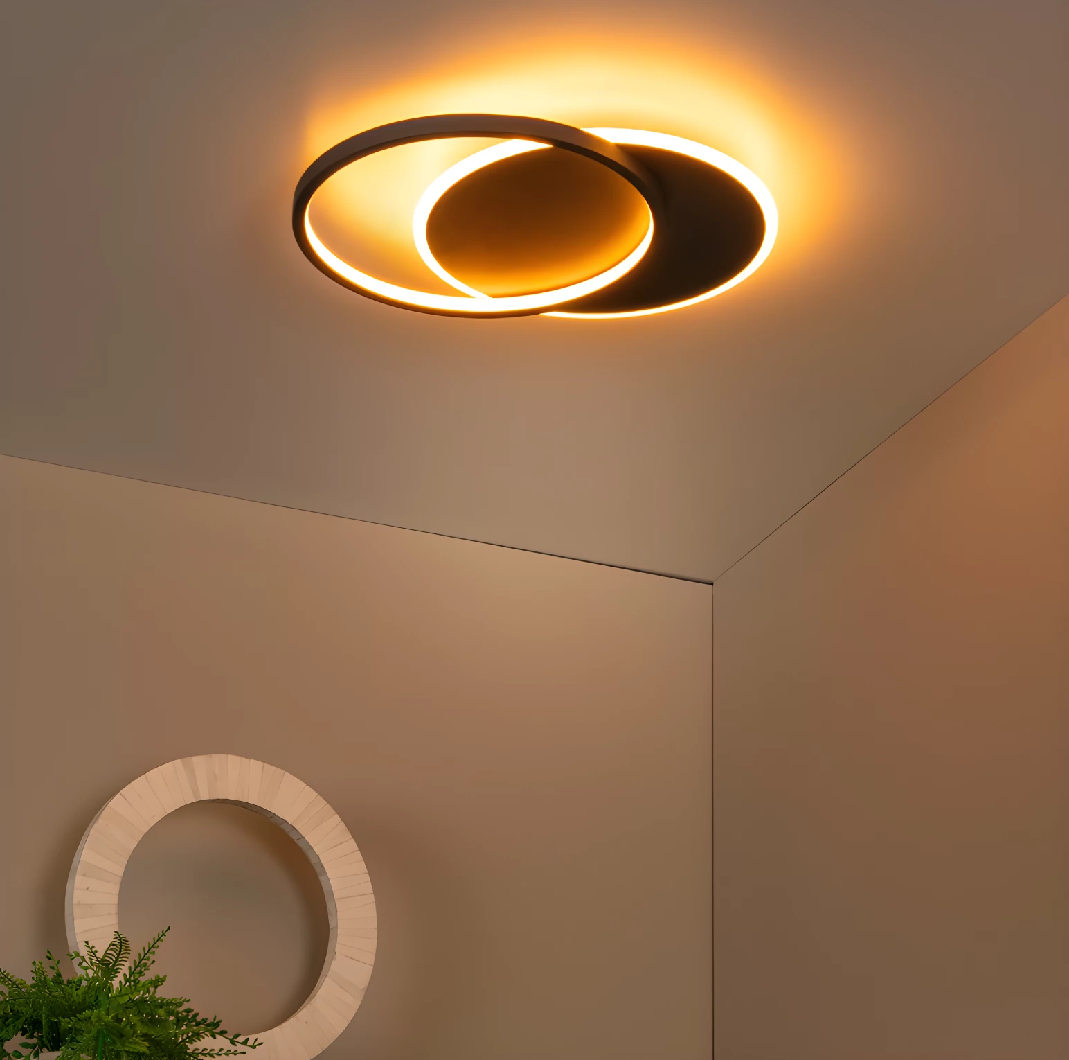 Plafon LED Axelle 24W w kolorze czarnym z trzema trybami oświetlenia