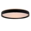 Plafon LED Nuria 50 w kolorze czarnym, płaski, 36W, barwa ciepła 2700K