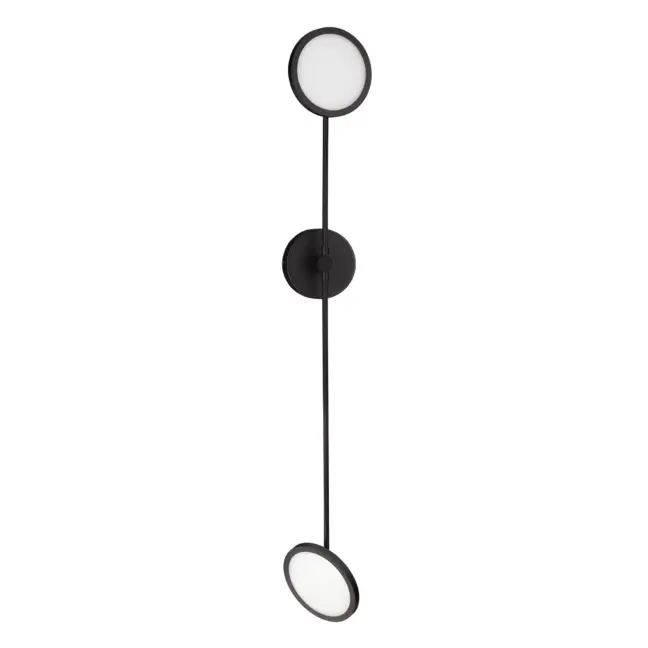 Kinkiet LED Vialto w designerskim stylu, kolor czarny