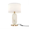 Marmo – stylowa lampa stołowa z marmuru w art deco ze złotymi detalami