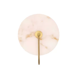 Stylowy kinkiet Lunalith w stylu art deco z marmurkowym szkłem