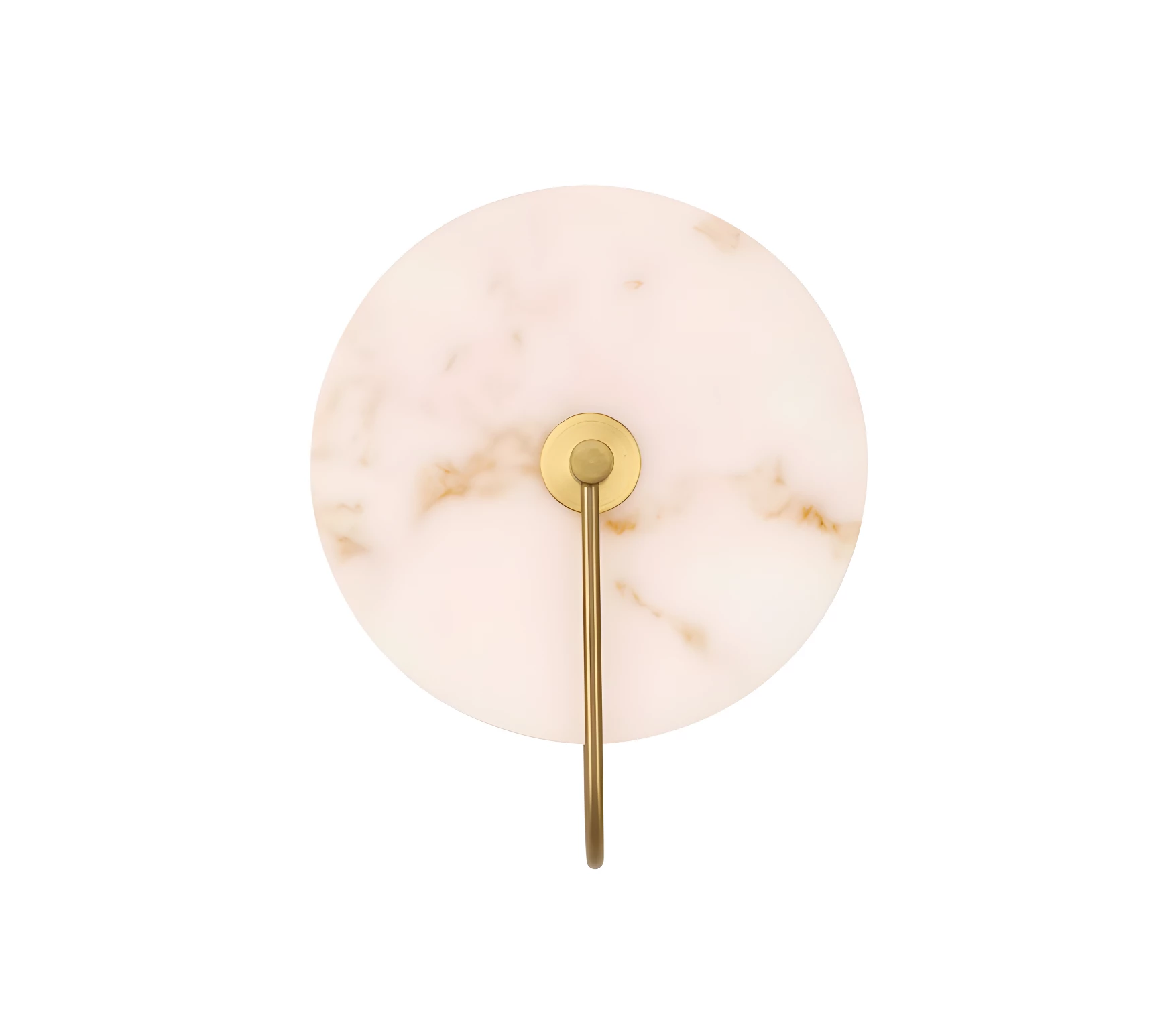 Kinkiet Lunalith w stylu art déco z marmurkowego szkła