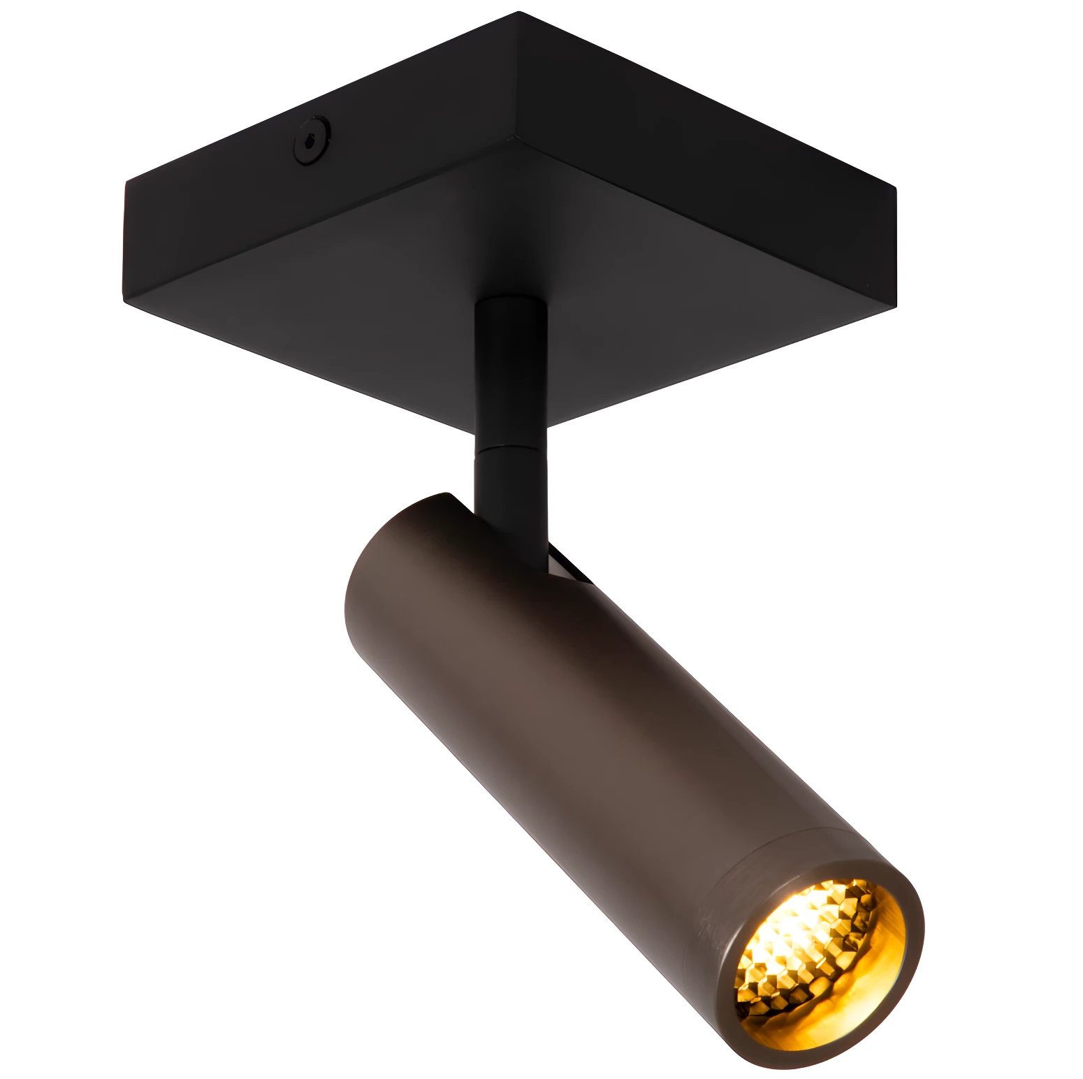 Stylowy reflektor sufitowy Grado w kolorze brązowym