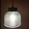 Lampa wisząca ze szkła ryflowanego Liverpool