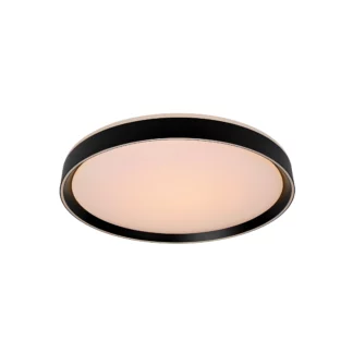 Plafon LED Nuria 30 w kolorze czarnym, 18W, barwa 2700K