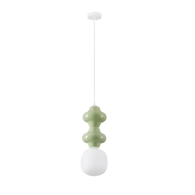 Lampa wisząca Colorella 2 w miętowym odcieniu – pastelowa zieleń