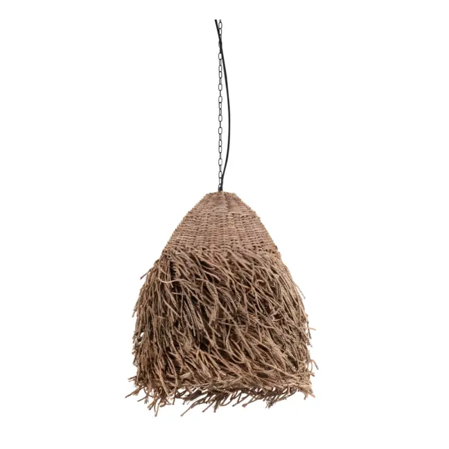 Lampa wisząca Maroya 60 w stylu boho z trawy morskiej