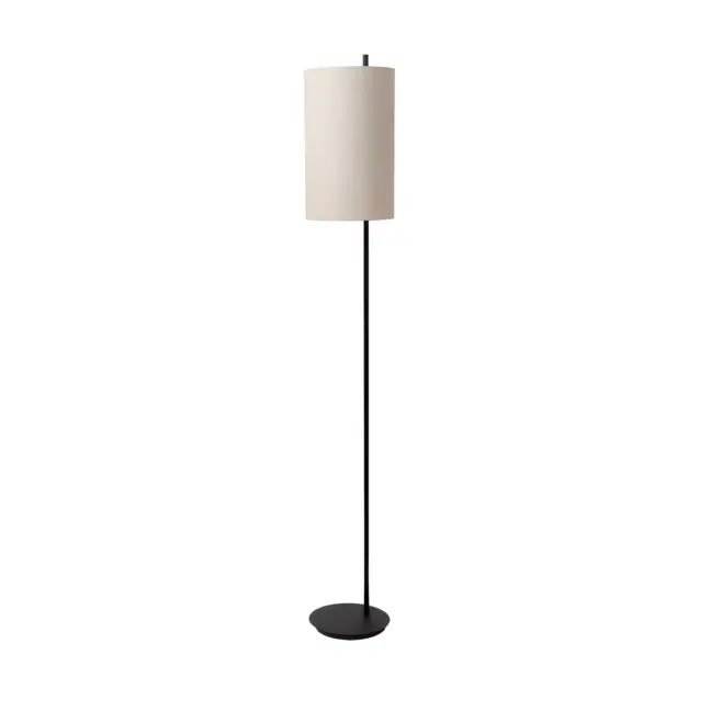 Lampa stojąca Magic w nowoczesnym stylu z beżowym lnianym kloszem